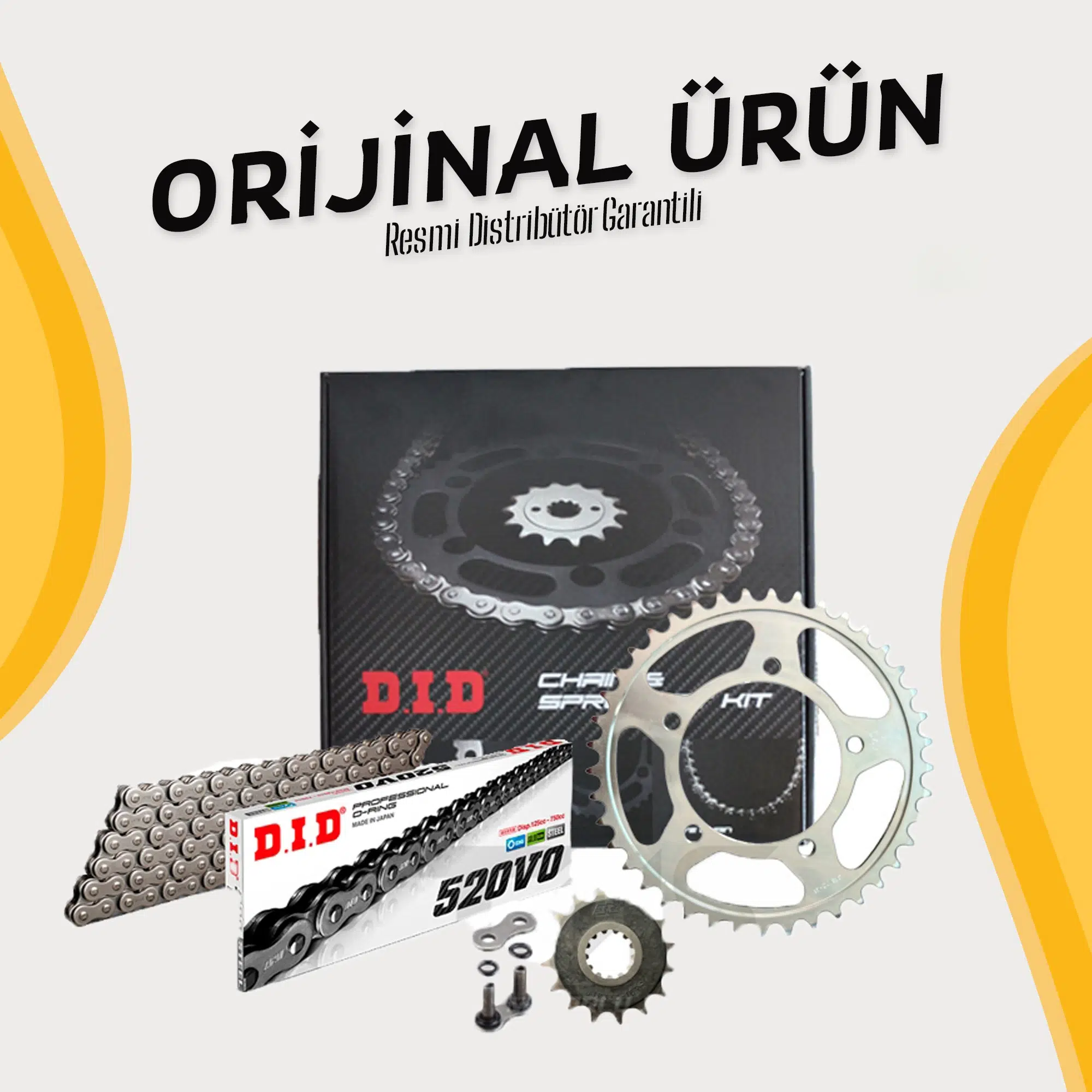 Dıd Cfmoto 450nk Zincir Dişli Seti (2023-2025) O-Ringli Zincir (Çelik Renk)