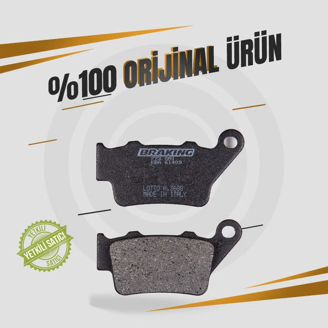 BRAKİNG BAJAJ PULSAR NS 200 (2014-2023) YARI METALİK ARKA FREN BALATASI