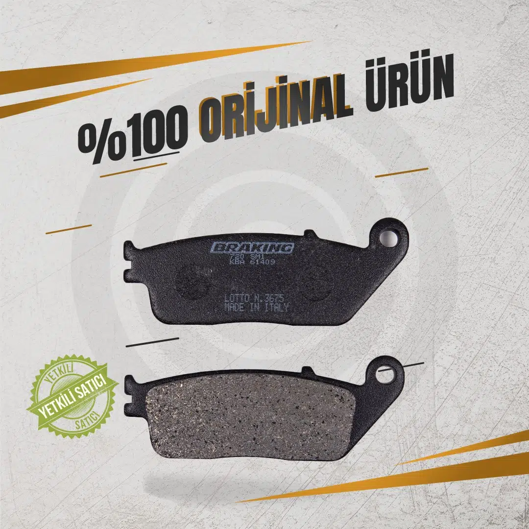 BRAKİNG HONDA CB650F (2014-2018) YARI METALİK ÖN FREN BALATASI