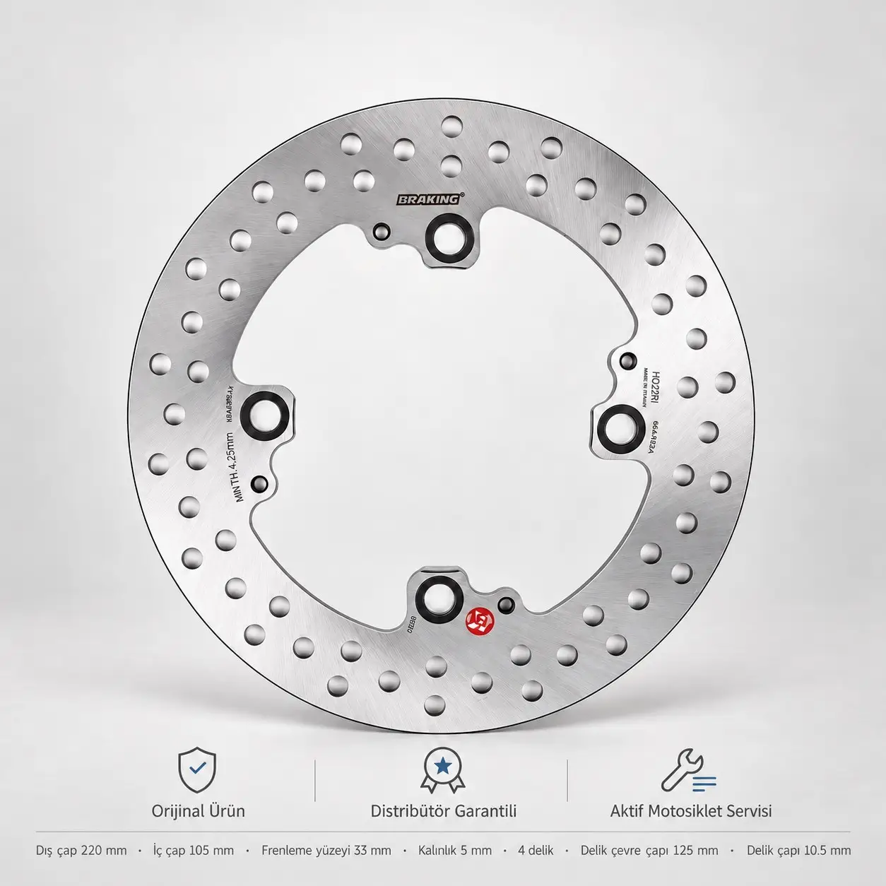 Braking Honda Cbr 600f (1997-2007) Arka Fren Diski