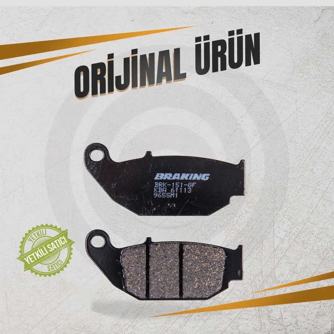 BRAKİNG HONDA CBR125R (2012-2017) YARI METALİK ARKA FREN BALATASI