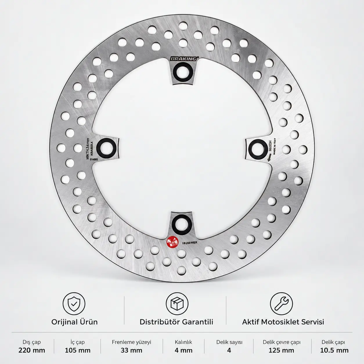 Braking Honda Crf 250L (2013-2025) Arka Fren Diski