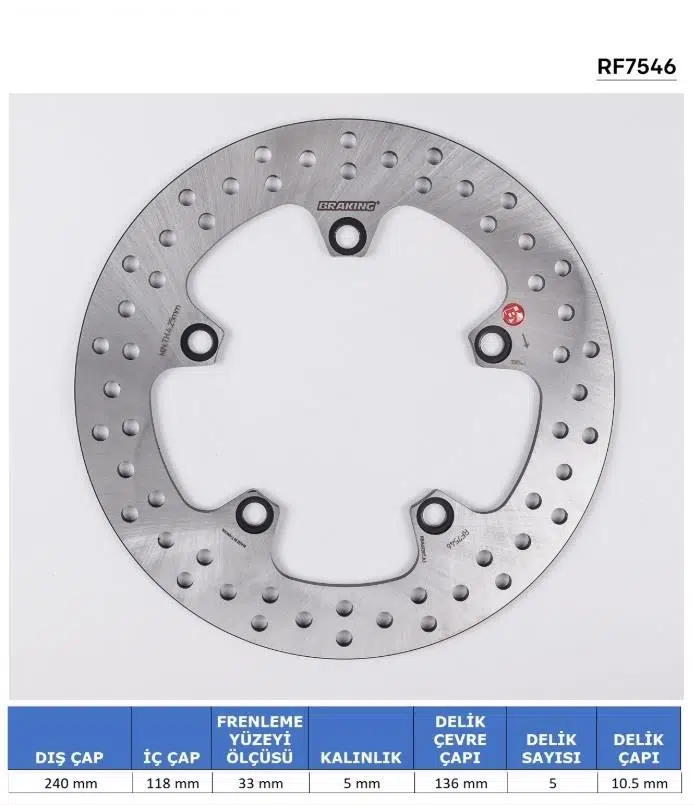 BRAKİNG HONDA NC700S (2012-2013) ARKA FREN DİSKİ