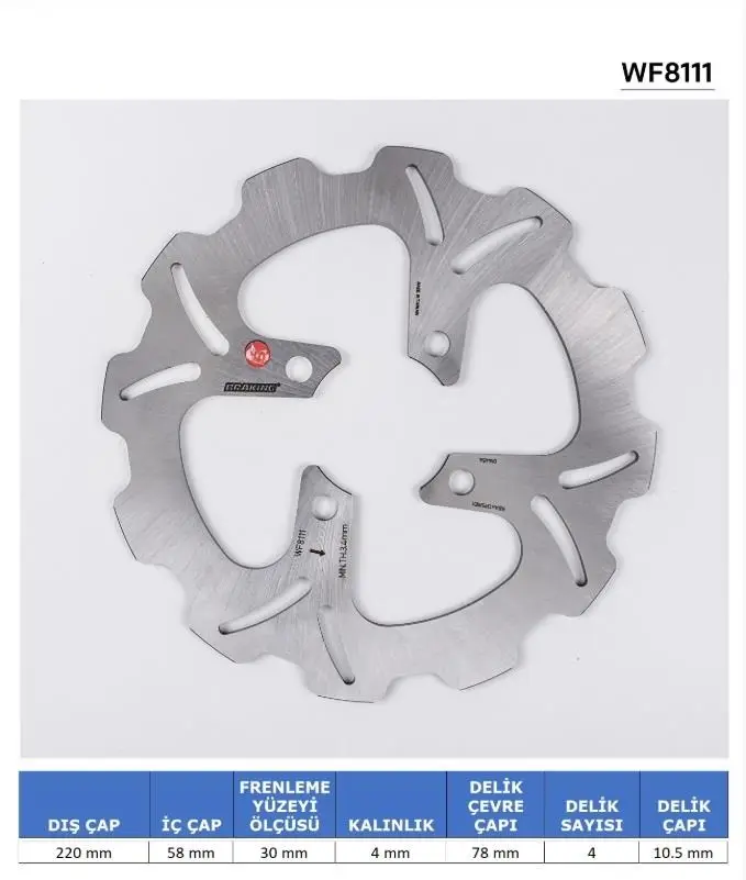 Braking Honda Pcx 125 (2011-2017) Dalgalı Ön Fren Diski