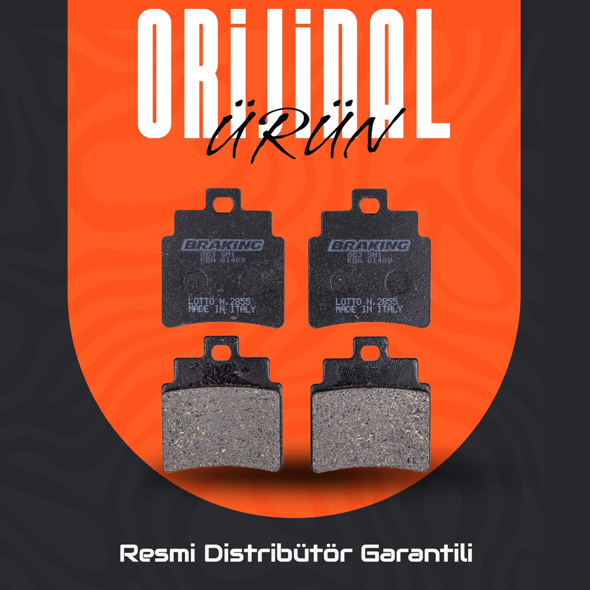 Braking Sym Joymax 250i (2014-2017) Yarı Metalik Ön Fren Balatası