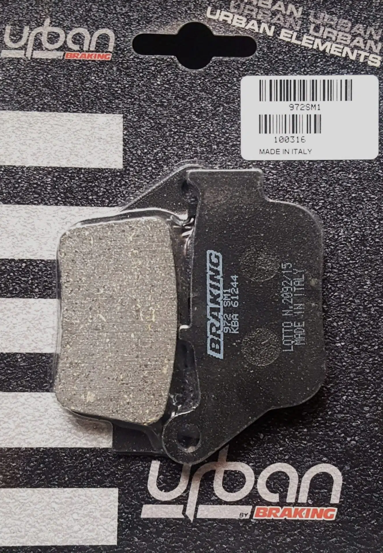 BRAKİNG YAMAHA XMAX250 (2014-2016) *ABS'SİZ MODEL* YARI METALİK ARKA FREN BALATASI