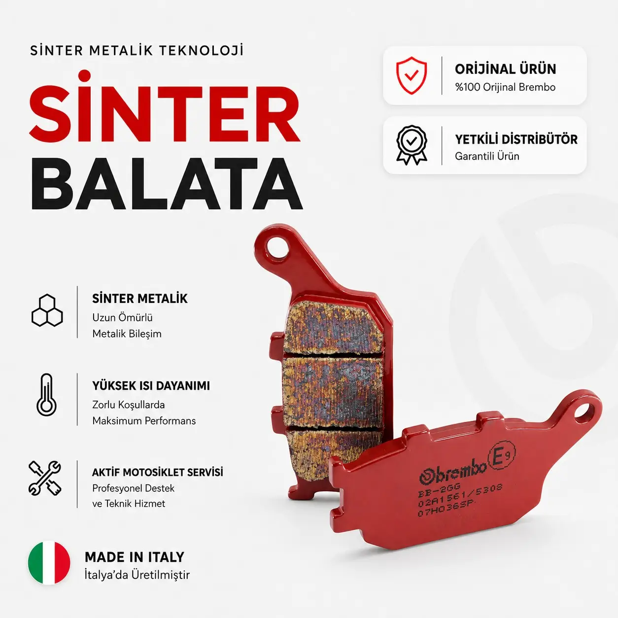 Brembo Suzuki Gsx F 650 (2008-2014) Sinterli Arka Fren Balatası
