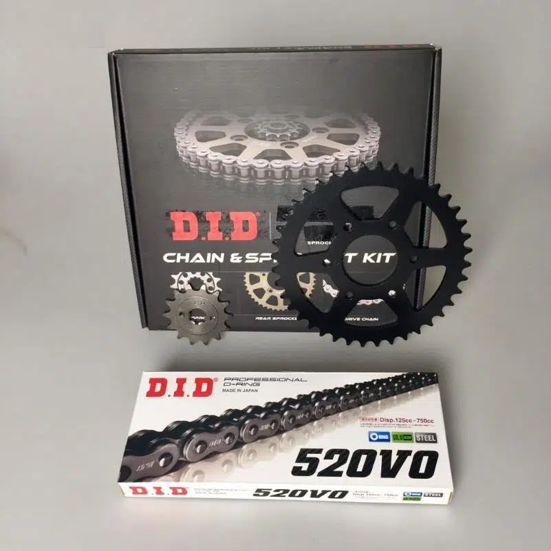 DID BAJAJ PULSAR NS 200 ZİNCİR DİŞLİ SETİ (2014-2023) O-RİNGLİ ZİNCİR (ÇELİK RENK)