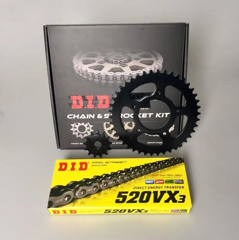 DID BAJAJ PULSAR NS 200 ZİNCİR DİŞLİ SETİ (2014-2023) X-RİNGLİ ZİNCİR (ÇELİK RENK)