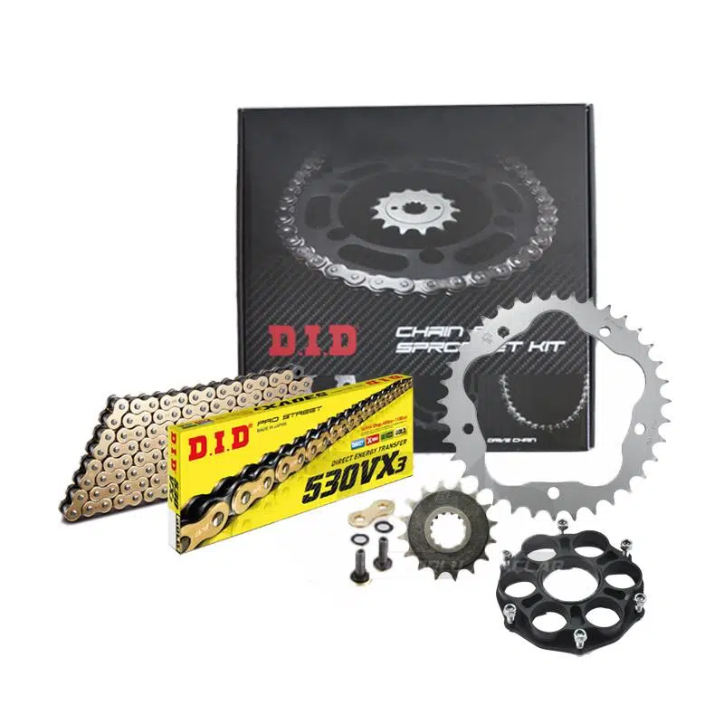 DID DUCATİ MULTİSTRADA 1200 PİKES PEAK ZİNCİR DİŞLİ SETİ (2012-2017) VX3 X-RİNGLİ ZİNCİR (GOLD RENK)