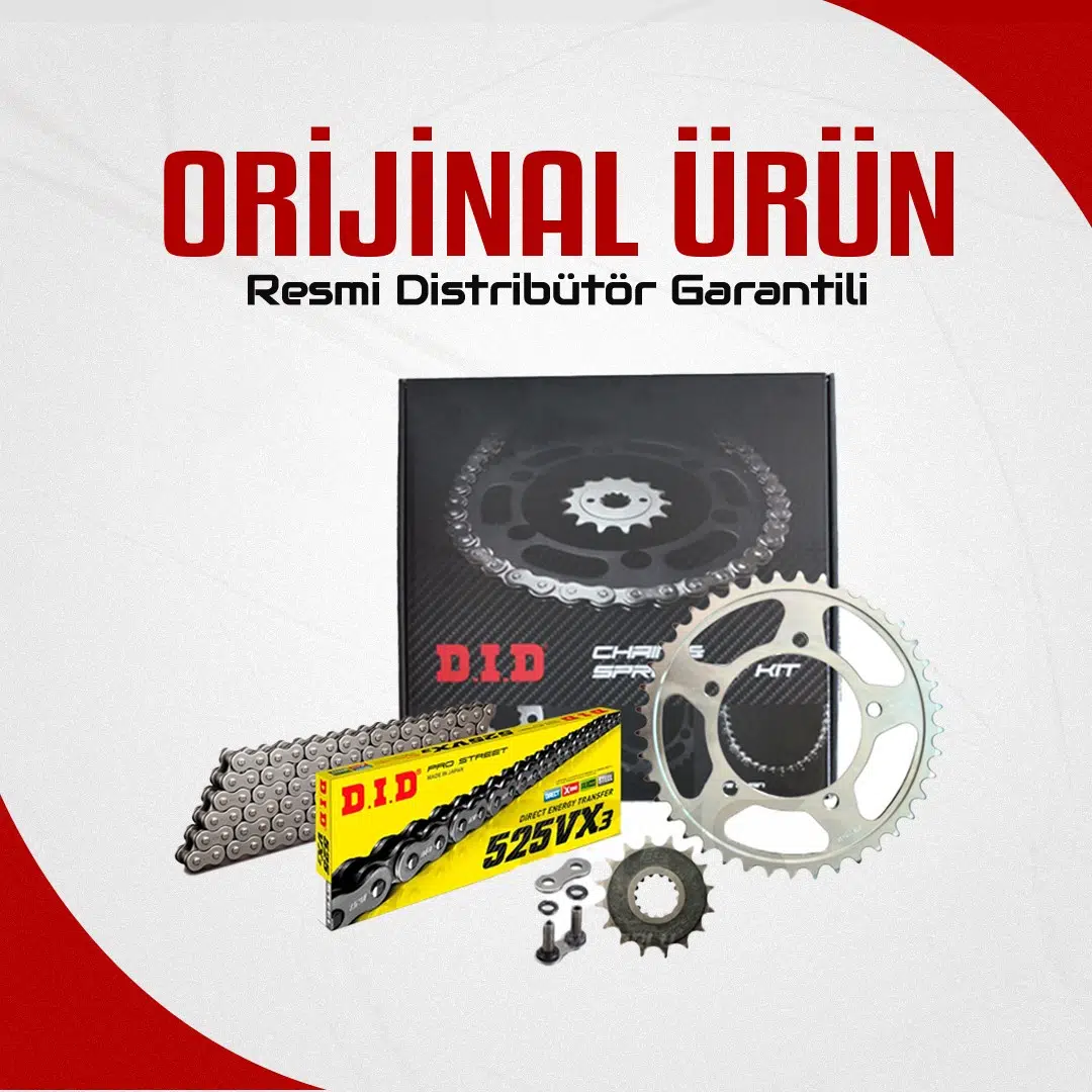 Dıd Ducati Multistrada 950 Zincir Dişli Seti (2017-2021) X-Ringli Zincir (Çelik Renk)