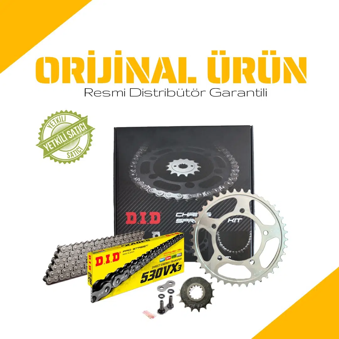 DID HONDA CBF 1000 ZİNCİR DİŞLİ SETİ (2006-2010) X-RİNGLİ ZİNCİR (ÇELİK RENK)