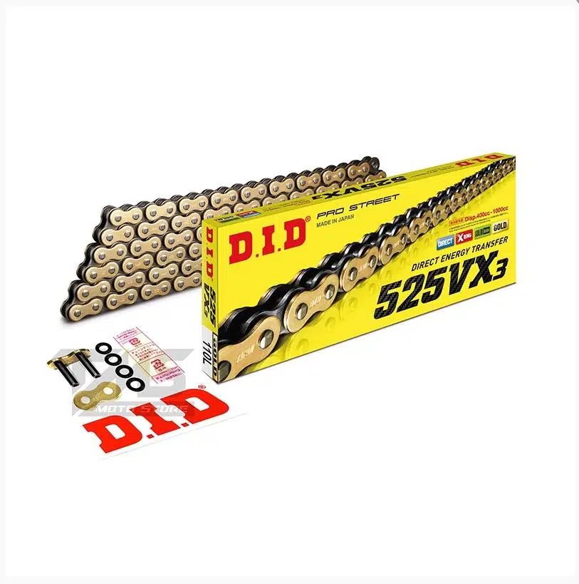 DID HONDA CBF500 (2004-2008) 525-116 BAKLA VX3 ZİNCİR GOLD RENK