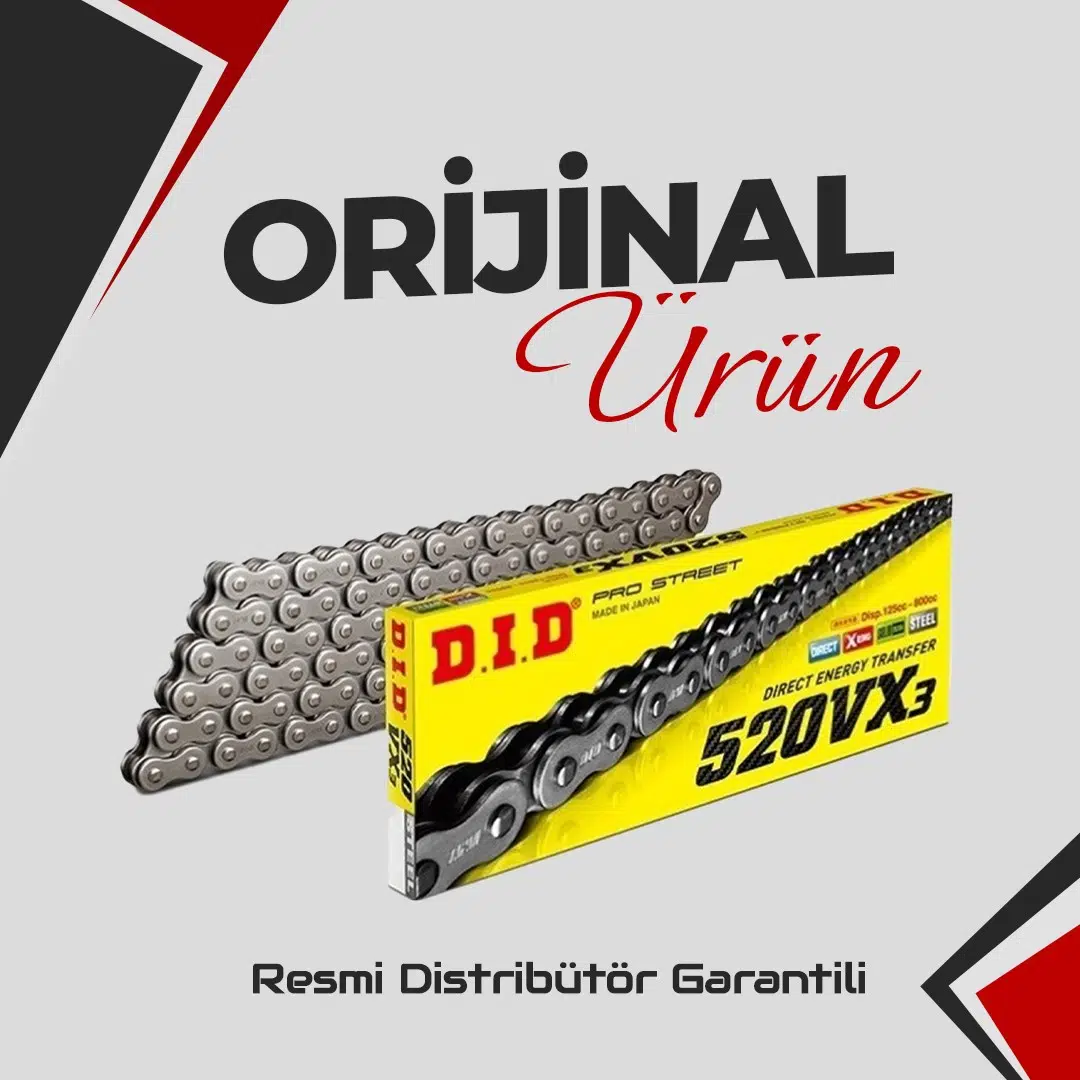 Dıd Husqvarna Norden 901 (2022-2024) 520-118 X-Ringli Zincir (Çelik Renk)