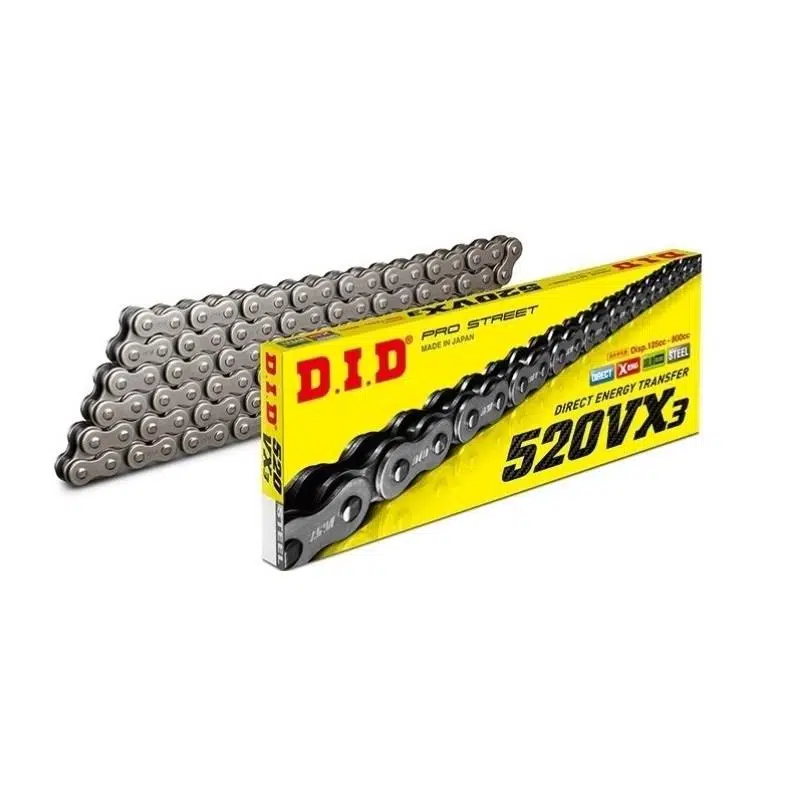 DID HUSQVARNA TC 125 (2014-2021) 520-118 X-RİNGLİ ZİNCİR (ÇELİK RENK)