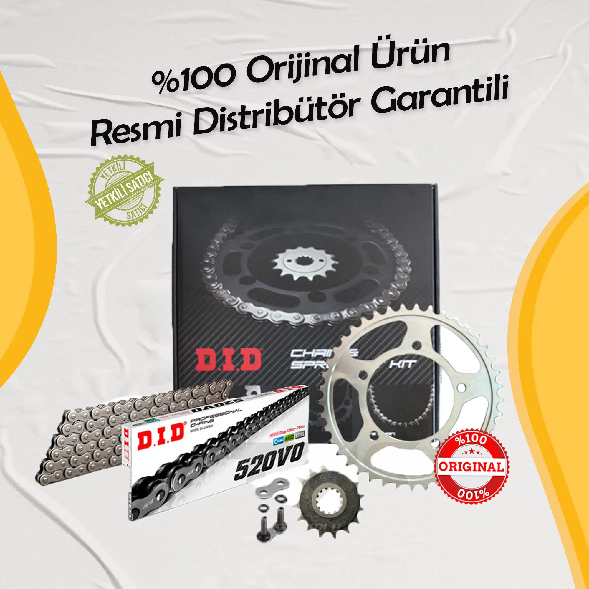 DID KAWASAKİ ER-6 F ABS ZİNCİR DİŞLİ SETİ (2006-2016) O-RİNGLİ ZİNCİR (ÇELİK RENK)