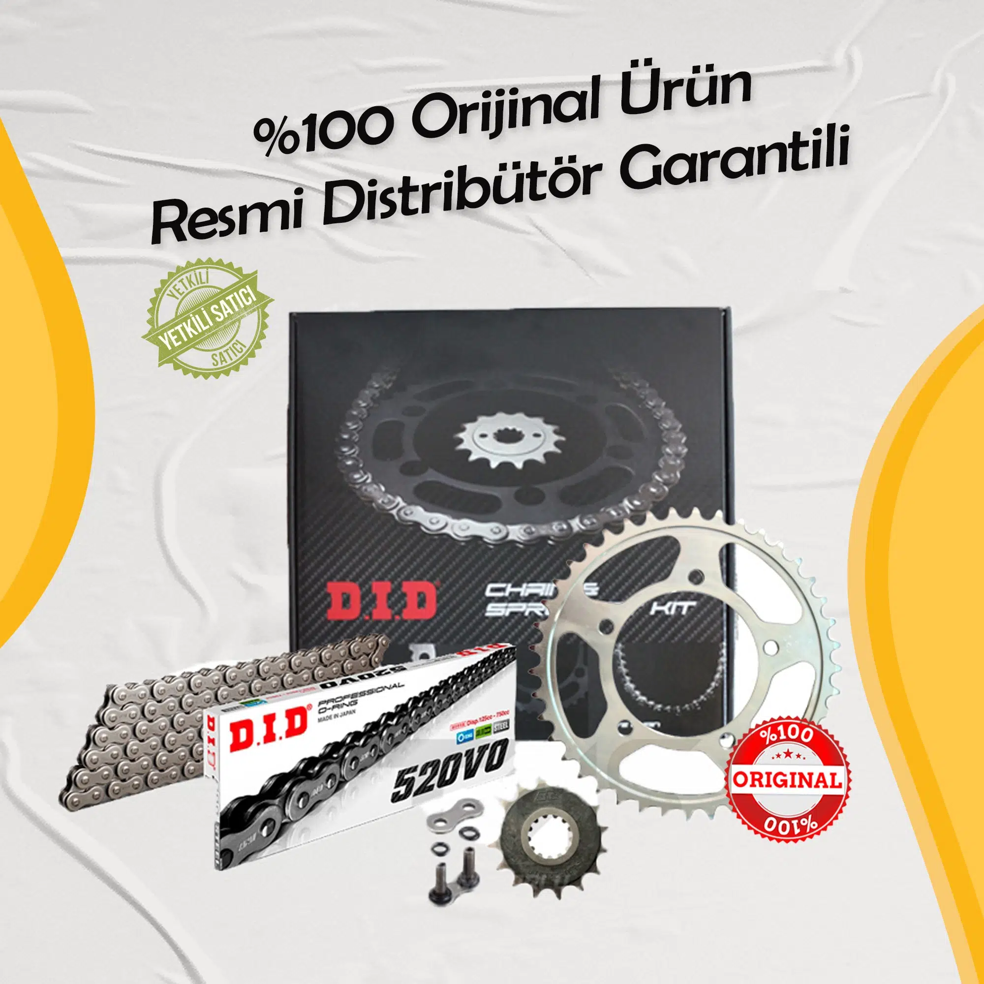 DID KAWASAKİ ER5 ZİNCİR DİŞLİ SETİ (1997-2006) O-RİNGLİ ZİNCİR (ÇELİK RENK)