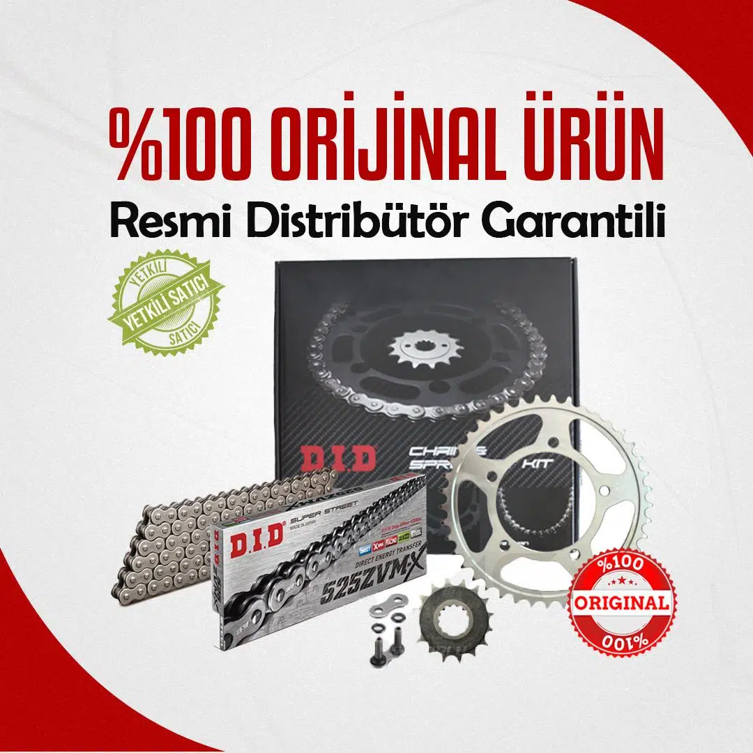 DID KAWASAKİ ZX-10R ZİNCİR DİŞLİ SETİ (2006-2007) ZVMX ZİNCİR (ÇELİK RENK)