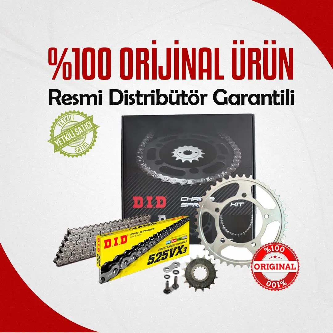 DID KAWASAKİ ZX-10R ZİNCİR DİŞLİ SETİ (2011-2015) X-RİNGLİ ZİNCİR (ÇELİK RENK)