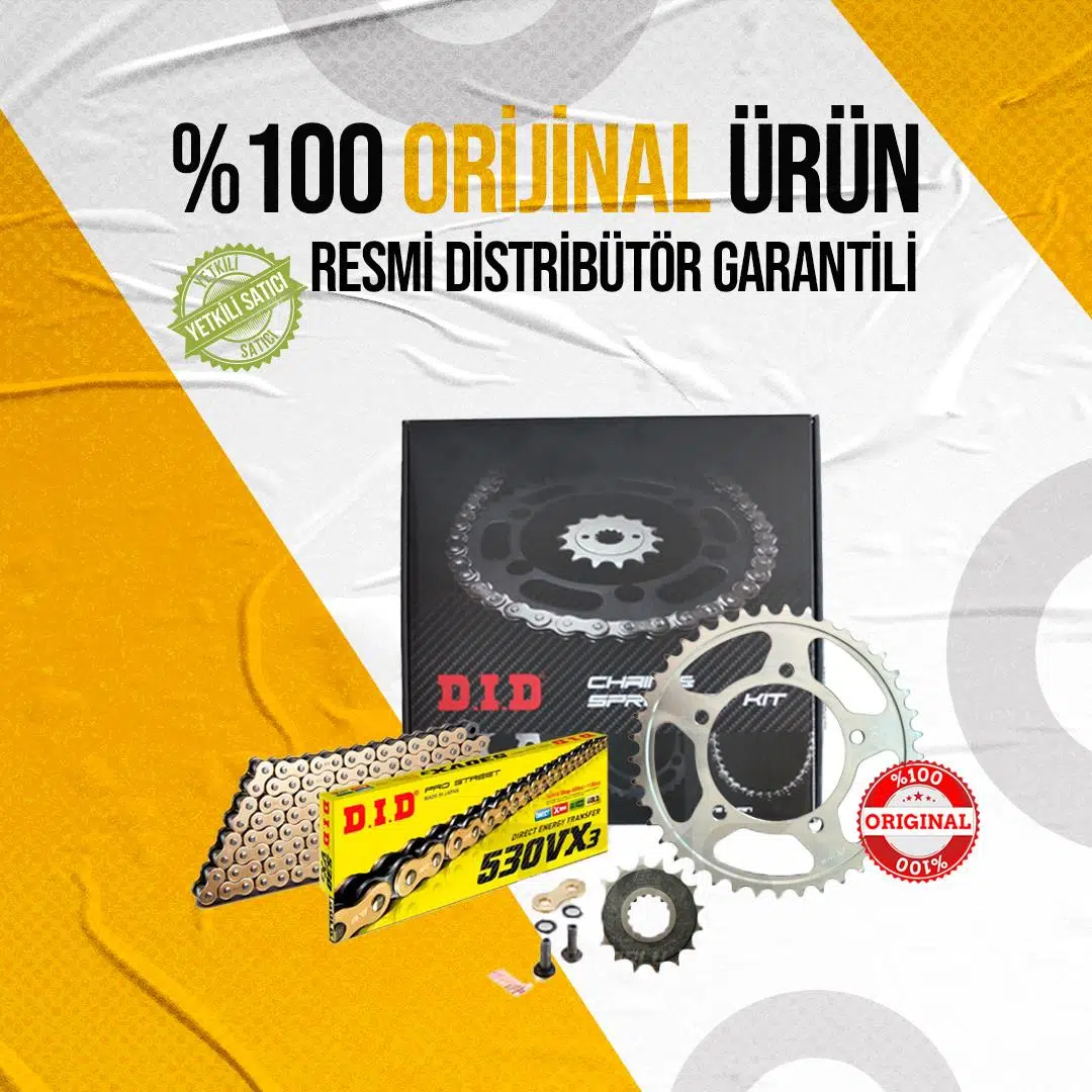 DID KAWASAKİ ZX-12 R ZİNCİR DİŞLİ SETİ (2000-2006) X-RİNGLİ ZİNCİR (GOLD RENK)