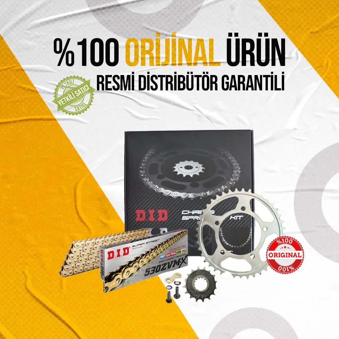 DID KAWASAKİ ZX-12 R ZİNCİR DİŞLİ SETİ (2000-2006) ZVMX ZİNCİR (GOLD RENK)