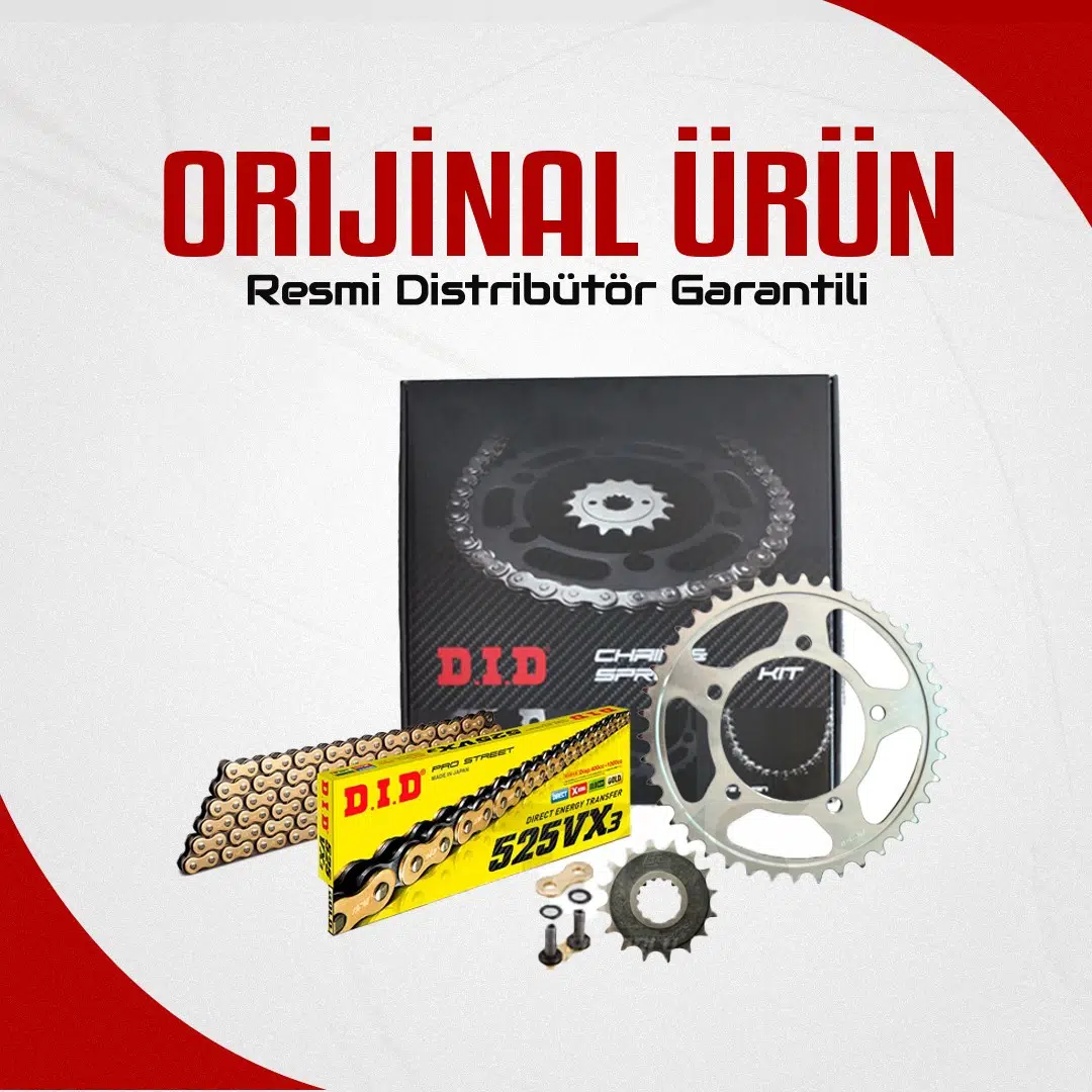 Dıd Suzuki Gsf 650 Bandit S Zincir Dişli Seti (2007-2014) X-Ringli Zincir (Gold Renk)