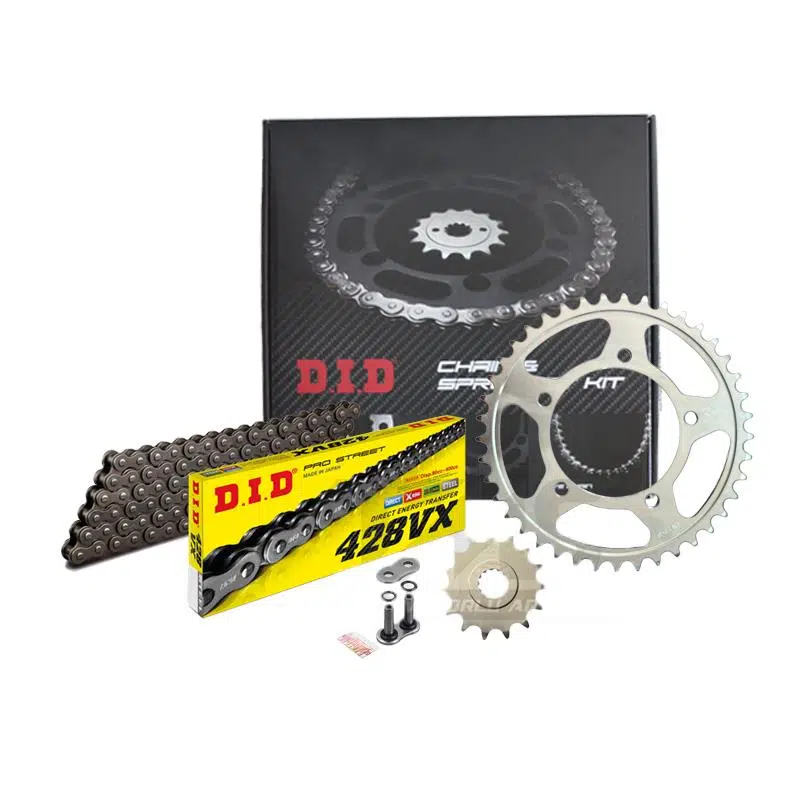 DID SUZUKİ GSX 650F ZİNCİR DİŞLİ SETİ (2008-2014) X-RİNGLİ ZİNCİR (ÇELİK RENK)