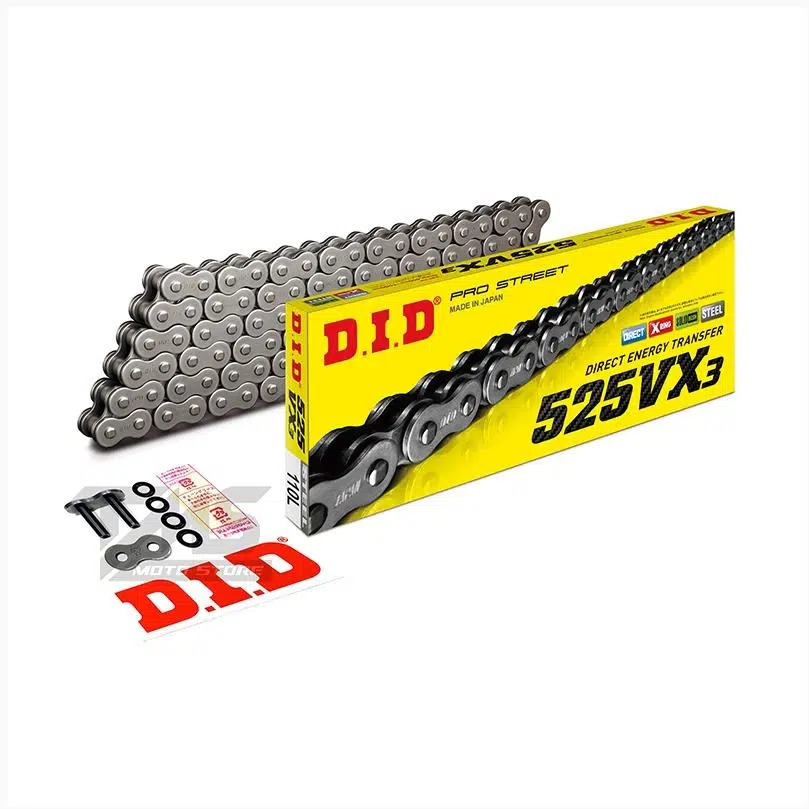 DID TRİUMPH DAYTONA 675 (2006-2016) 525-116 BAKLA VX3 ZİNCİR ÇELİK RENK