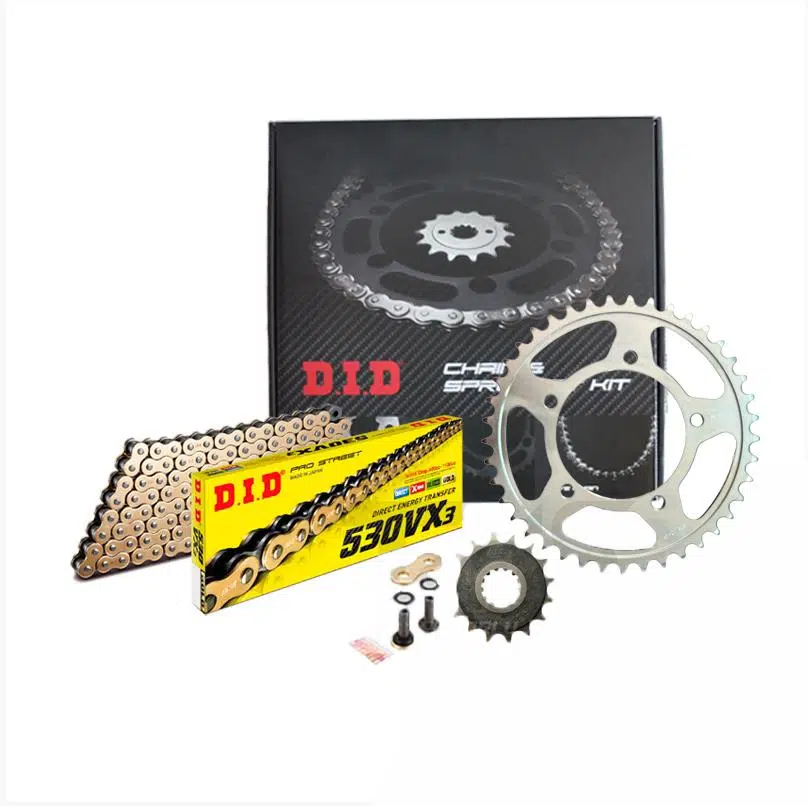 DID TRİUMPH TİGER SPORT 1050 ZİNCİR DİŞLİ SETİ (2014-2021) X-RİNGLİ ZİNCİR (GOLD RENK)