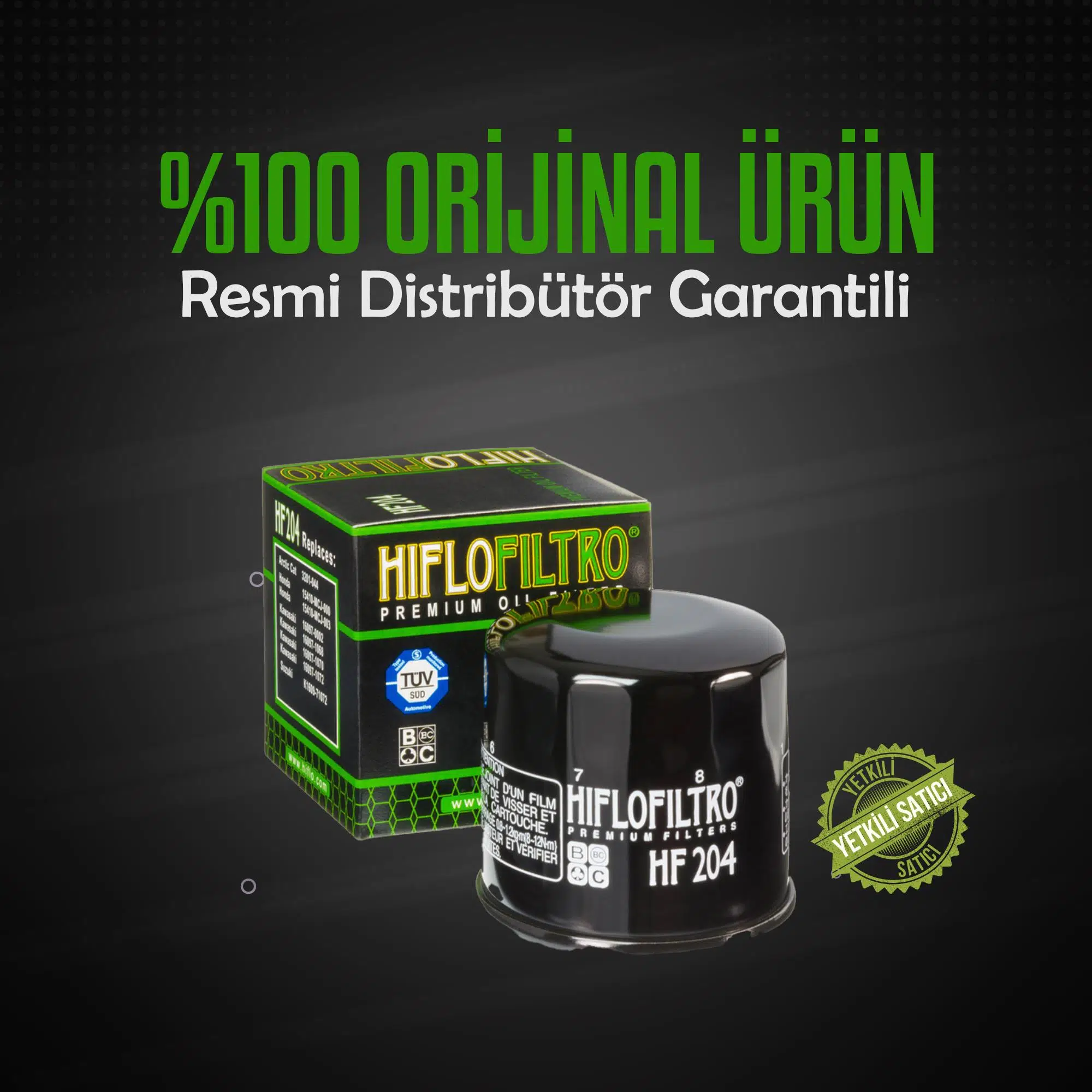 HİFLO HF204 YAMAHA XVS 950A (2009-2013) YAĞ FİLTRESİ.