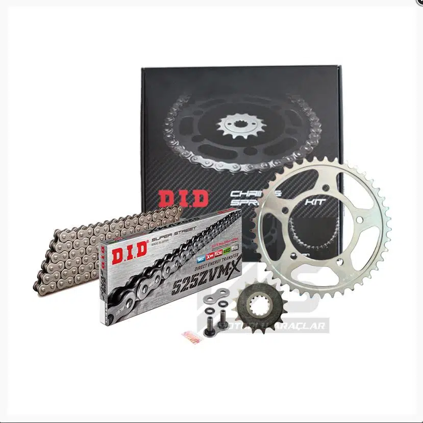 DID HONDA CB 650F ZİNCİR DİŞLİ SETİ (2014-2018) ZVMX ZİNCİR (ÇELİK RENK)