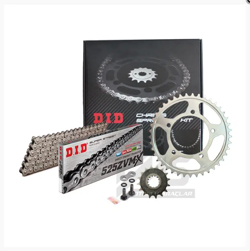 DID HONDA CBR 650F ZİNCİR DİŞLİ SETİ (2014-2018) ZVMX ZİNCİR (ÇELİK RENK)