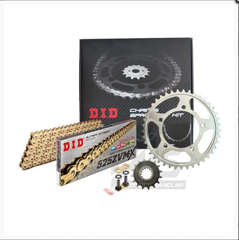 DID HONDA CBR 650F ZİNCİR DİŞLİ SETİ (2014-2018) ZVMX ZİNCİR (GOLD RENK)