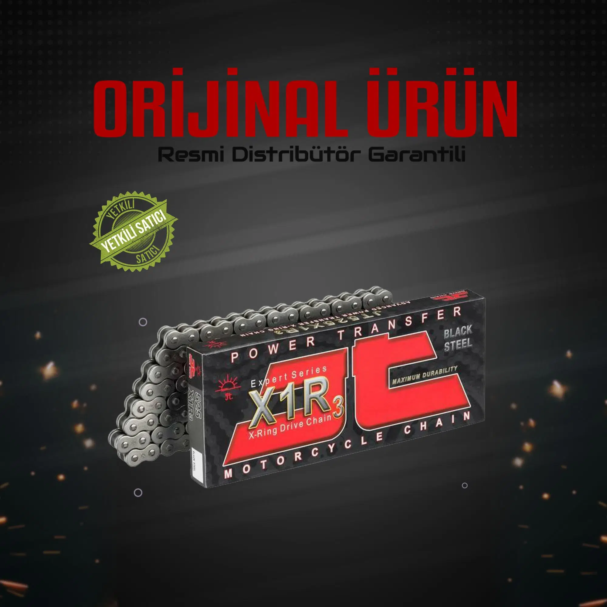 JT Cfmoto 250nk (2018-2024) 520-106 X-Ring Zincir (Çelik Renk)