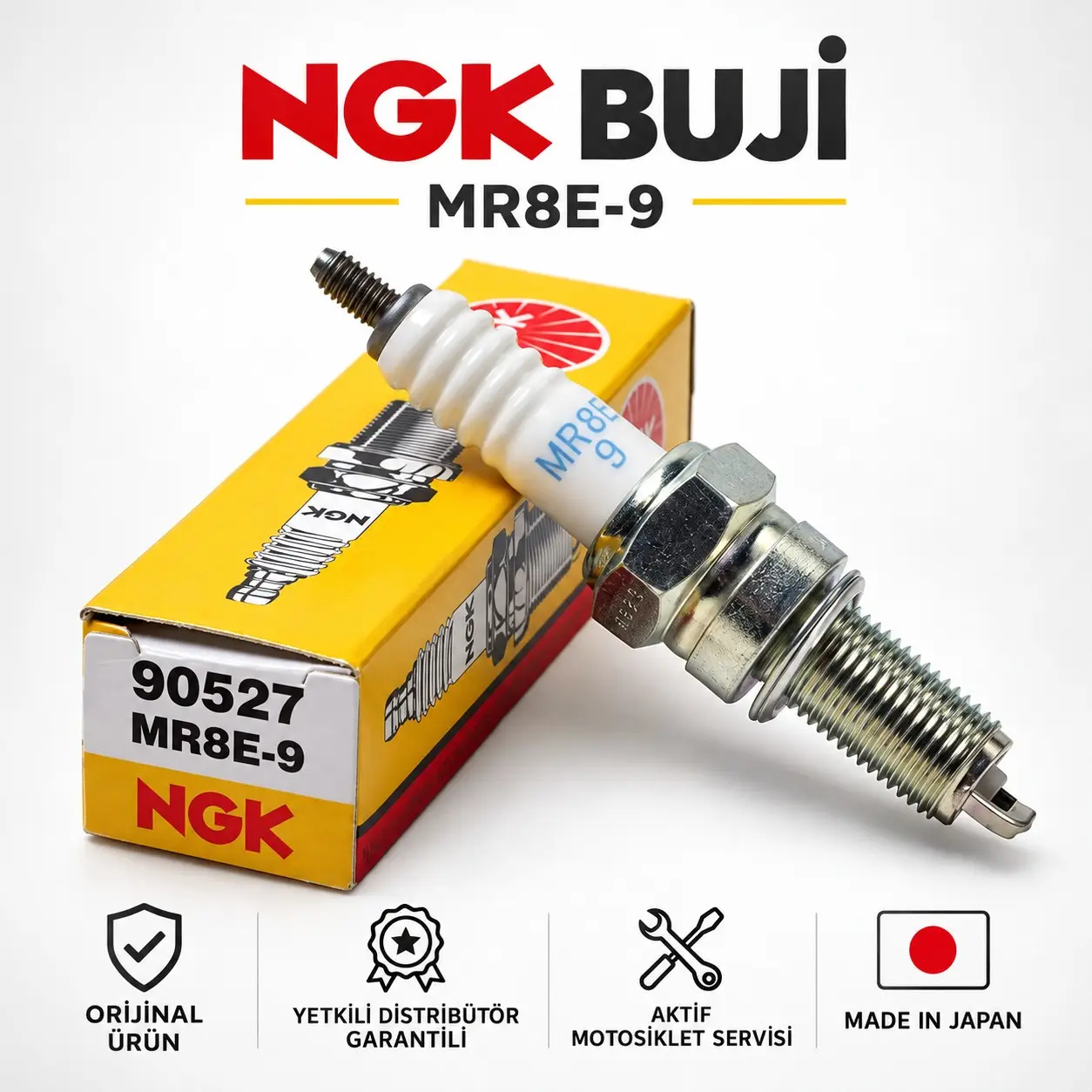 Ngk Yamaha Mt-125 Buji (2019-2020) Mr8e-9