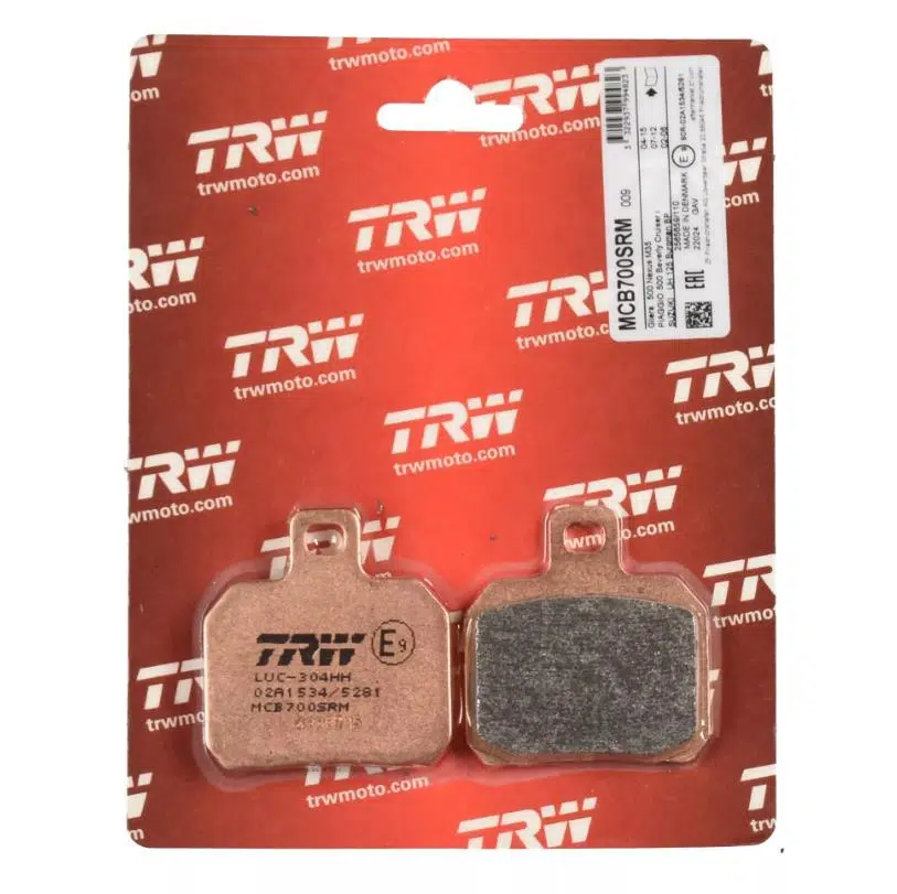 TRW MCB700SRM PİAGGİO BEVERLY 500 (2007-2012) ARKA FREN BALATASI