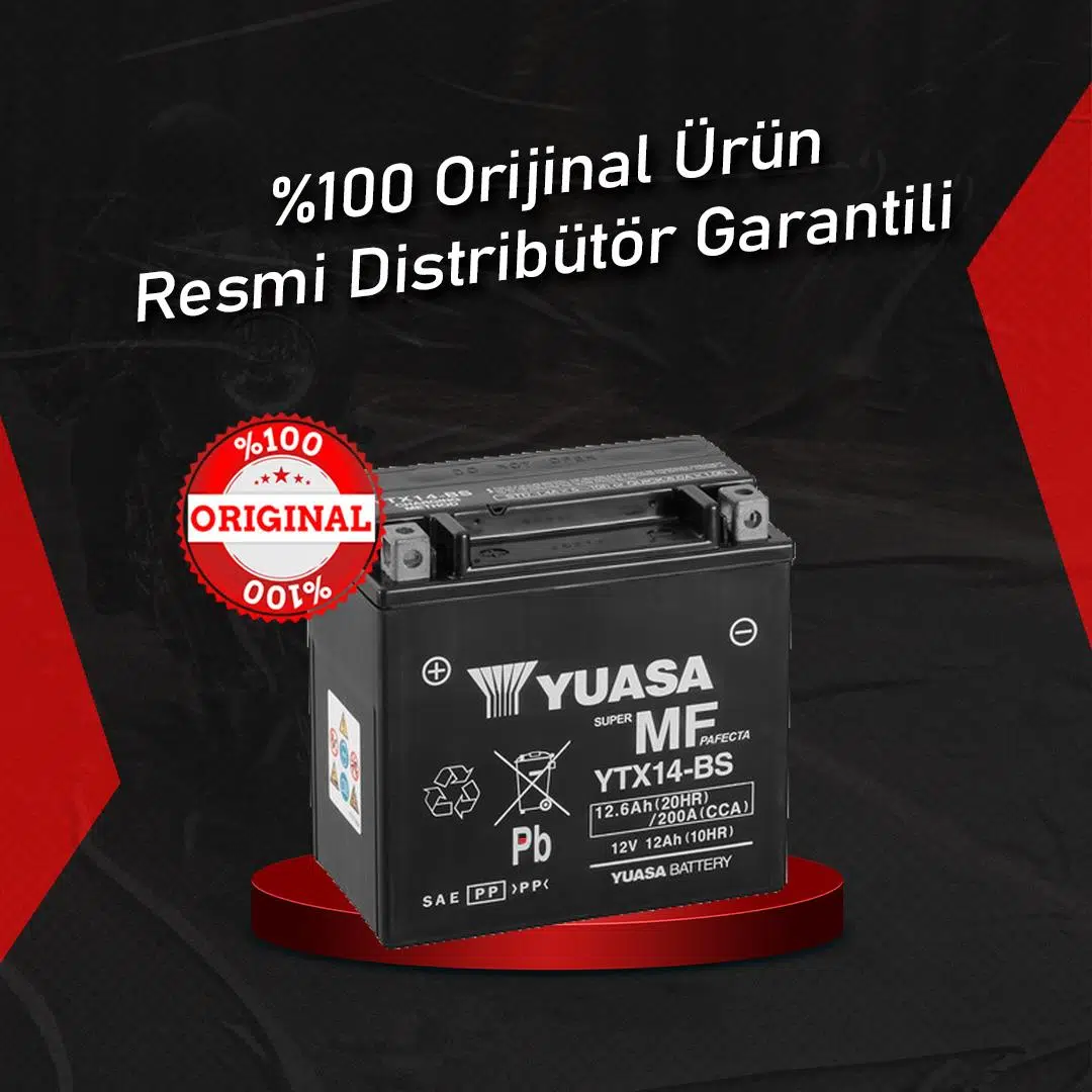 YUASA APRİLİA MANA 850 (2007-2016) AKÜ (YTX14-BS)
